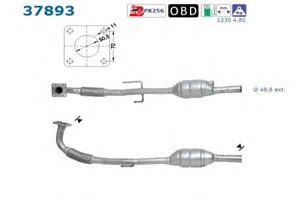 Silenciador, parte dianteira Bosal 090821 preço, a partir de 283,88 USD