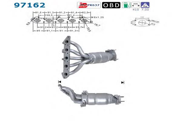 Convertidor - catalisador AS/Auto Storm 97162 preço, a partir de 102,15 USD