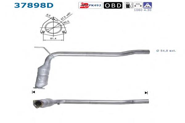 Convertidor - catalisador VAG 028131089FX preço, a partir de 189,26 USD