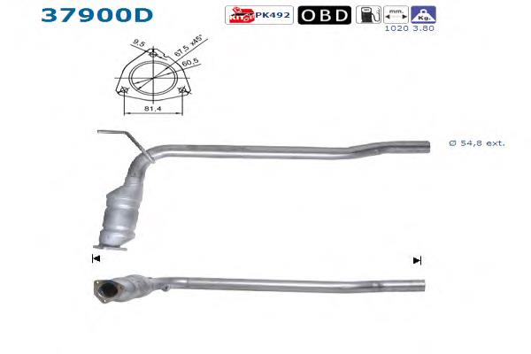 Convertidor - catalisador 4236425 Starline
