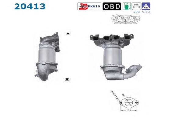 Tubo coletor de escape Ford 1141305 preço, a partir de 235,21 USD