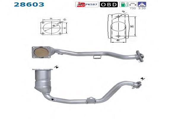Compre 1731P8 Peugeot/Citroen Convertidor - catalisador