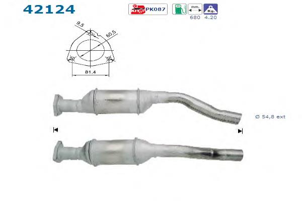 Convertidor - catalisador VAG 8D0253057NX preço, a partir de 197,72 USD