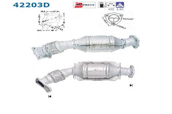 Convertidor - catalisador VAG 3B0254200EX preço, a partir de 291,94 USD