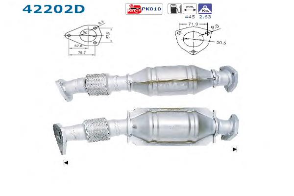 3B0254200HX VAG Convertidor - catalisador