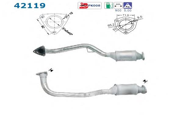 8A0253058AX VAG Convertidor - catalisador
