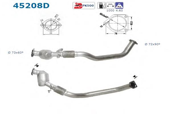 45208D AS/Auto Storm Convertidor - catalisador