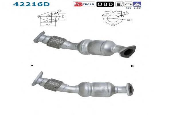 42216D AS/Auto Storm Convertidor - catalisador