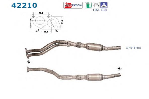 Compre 8D0253057NX VAG Convertidor - catalisador