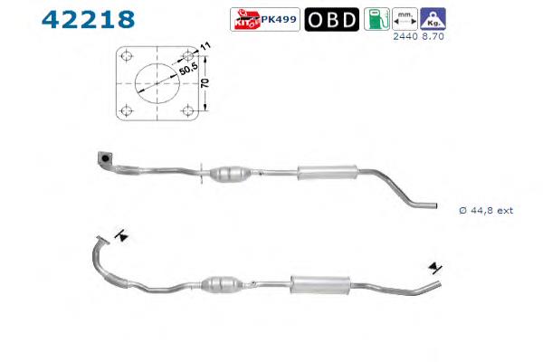 Convertidor - catalisador BM Catalysts BM91416H preço, a partir de 369,38 USD