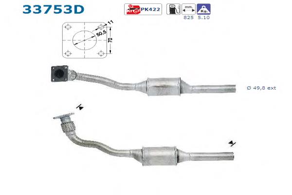 BM80049H BM Catalysts Convertidor - catalisador