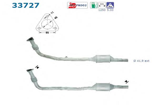 Convertidor - catalisador AS/Auto Storm 33727 preço, a partir de 195,80 USD