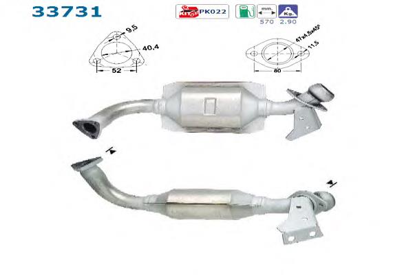Convertidor - catalisador AS/Auto Storm 33731 preço, a partir de 146,78 USD