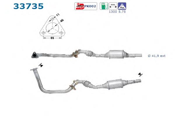 Convertidor - catalisador AS/Auto Storm 33735 preço, a partir de 149,45 USD
