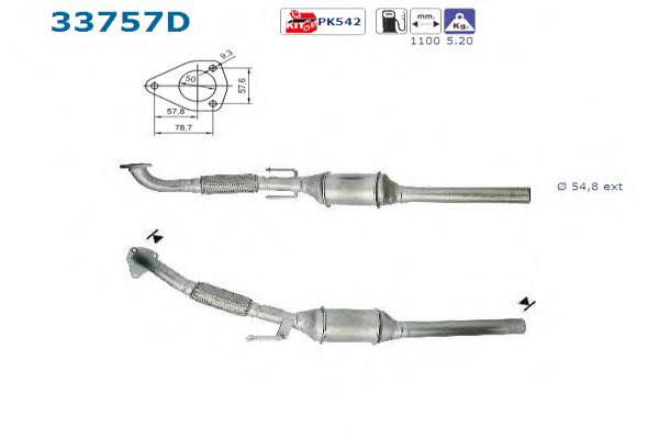 Convertidor - catalisador VAG 1J0254505PX preço, a partir de 250,18 USD