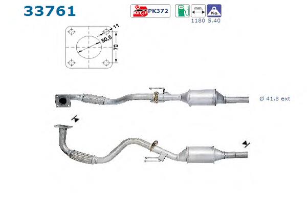 Convertidor - catalisador VAG 6K0253058RX