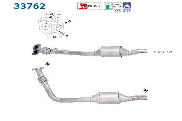 Compre BM91524H BM Catalysts Silenciador, parte dianteira