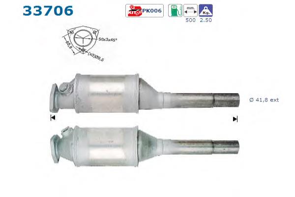Convertidor - catalisador AS/Auto Storm 33735