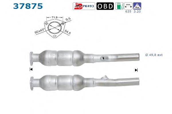 Convertidor - catalisador 1J0254400HX VAG