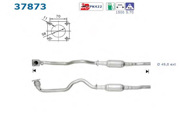 Compre 1J0254400HX VAG Convertidor - catalisador