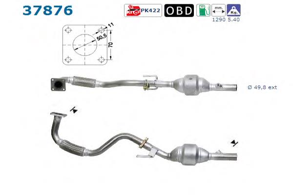 Convertidor - catalisador AS/Auto Storm 37876 preço, a partir de 229,37 USD