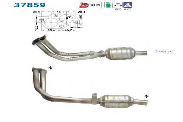Convertidor - catalisador BM Catalysts BM90128H preço, a partir de 254,02 USD