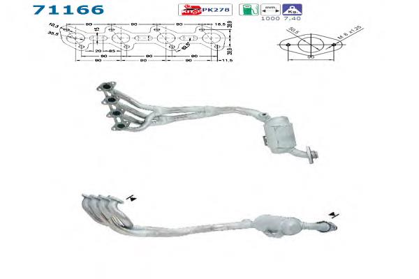 Compre A1684900719 Mercedes Convertidor - catalisador