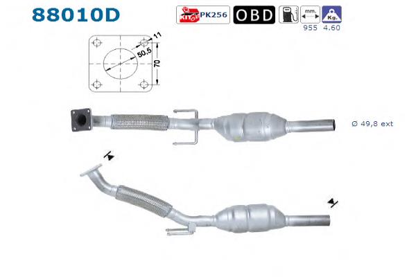 Compre 6Q0254502EX VAG Silenciador, parte dianteira