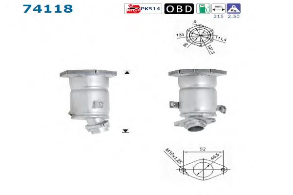 Compre BM91259H BM Catalysts Convertidor - catalisador