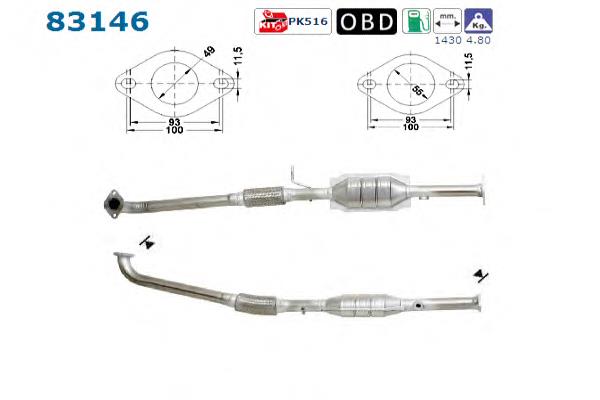 Convertidor - catalisador Land Rover WCS100160 preço, a partir de 2,48 USD