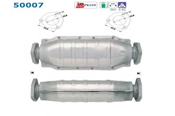 Convertidor - catalisador 18160RZPG00 Honda