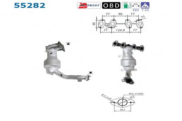  Convertidor - catalisador Fiat Punto II hatchback (188) (1999 - 2012) II