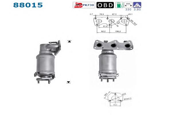 Convertidor - catalisador VAG 03D253020LX preço, a partir de 219,69 USD