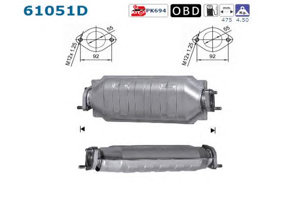 090631 Bosal Convertidor - catalisador