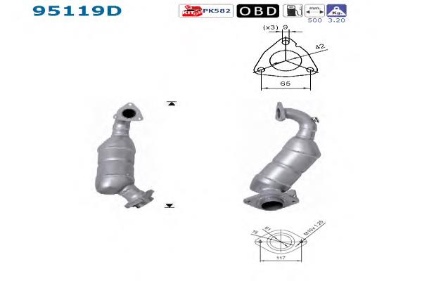 2505133040 Toyota Convertidor - catalisador