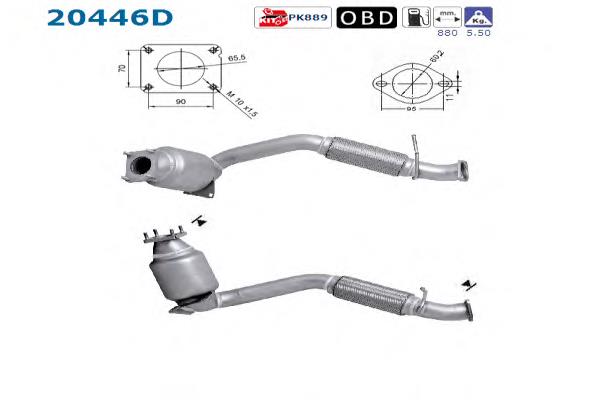 Tubo de admissão dianteiro (calças) do silenciador Ford 1673727 preço, a partir de 472,86 USD