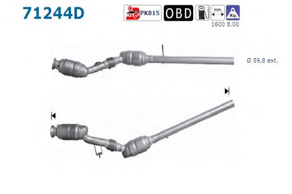 Convertidor - catalisador A6394900281 Mercedes