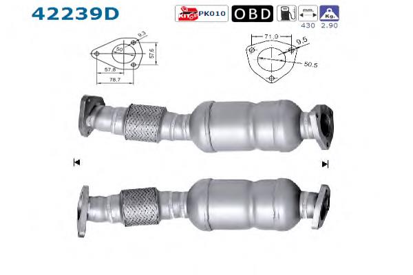 Convertidor - catalisador VAG 8E0254201DX preço, a partir de 165,64 USD
