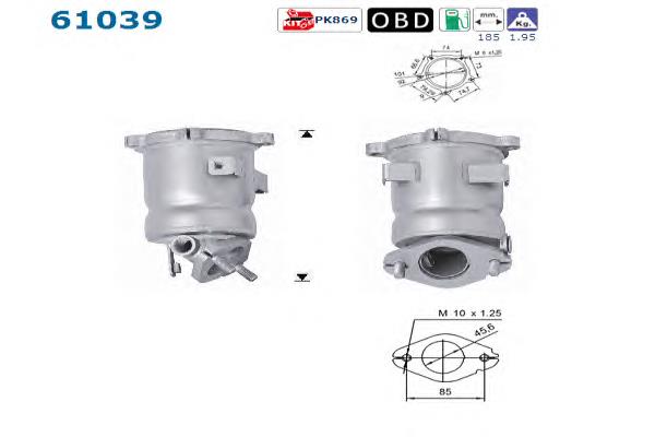 Convertidor - catalisador para Hyundai Atos  MX