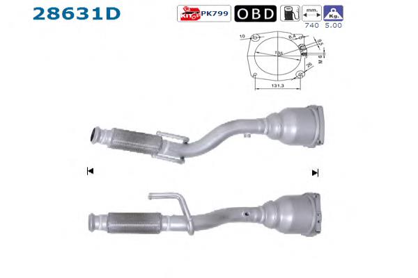 28631D AS/Auto Storm Convertidor - catalisador