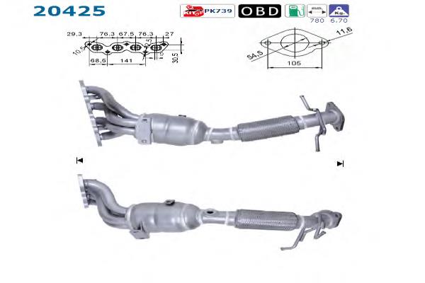Convertidor - catalisador KATFR004 NTY