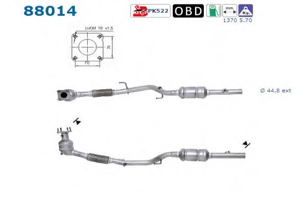 Silenciador, parte dianteira AS/Auto Storm 88014 preço, a partir de 233,24 USD