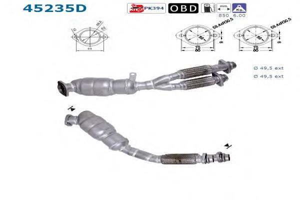 18317785961 BMW Convertidor - catalisador