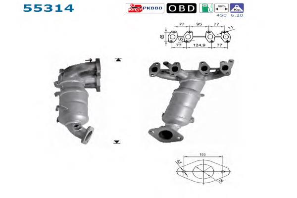 Convertidor - catalisador Bosal 090516 preço, a partir de 443,58 USD