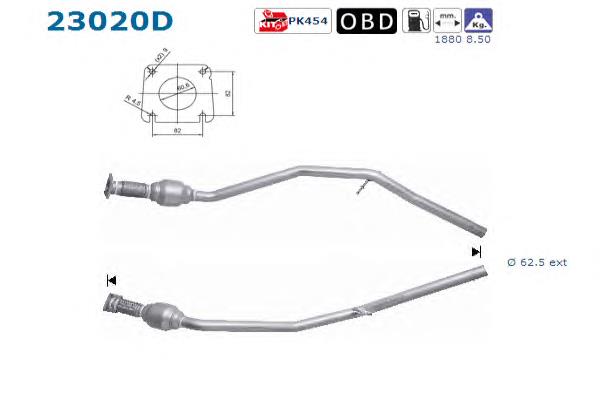04721210AD Chrysler Convertidor - catalisador