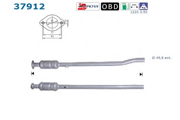 Convertidor - catalisador 1K0254401FX VAG