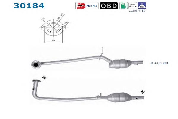 Tubo de admissão dianteiro (calças) do silenciador Bosal 090723 preço, a partir de 201,77 USD