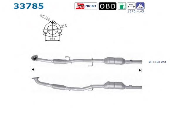Silenciador, parte dianteira VAG 6Q0254502RX preço, a partir de 206,78 USD