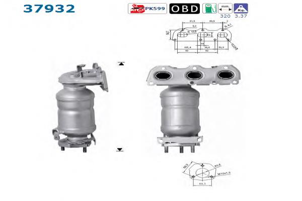 03E253020PX VAG Convertidor - catalisador