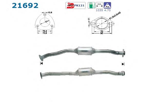 Compre BM90143H BM Catalysts Convertidor - catalisador